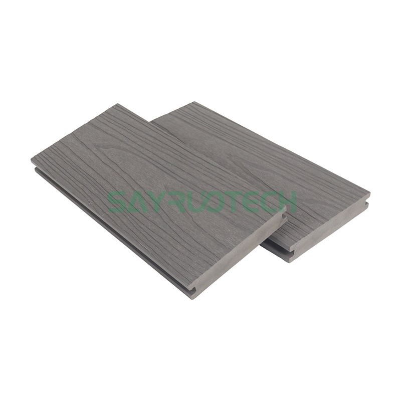 Solid Co-extruded WPC Decking Boards Sustainable Outdoor Low Maintenance Decking - سايروتك